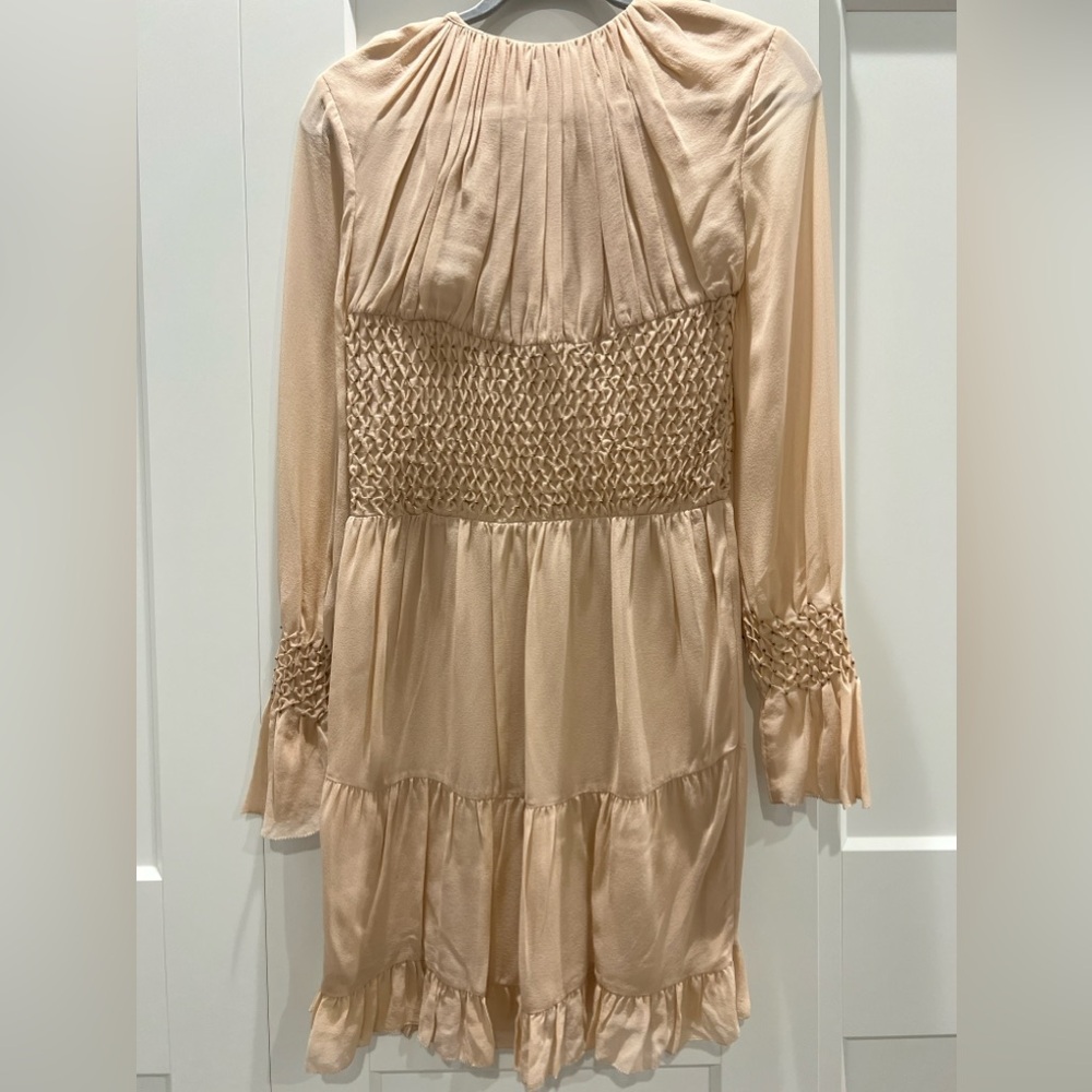 Intermix brand silk with stones embroidery